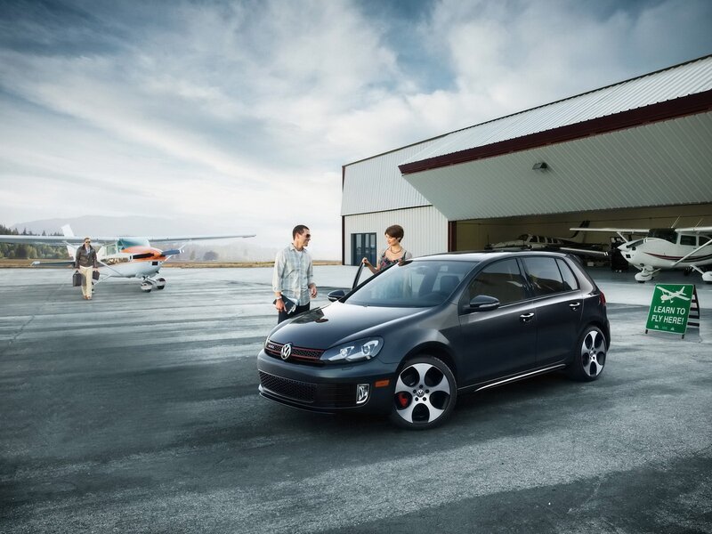 Black Hatchback Car — Gray, Dramatic, Afternoon