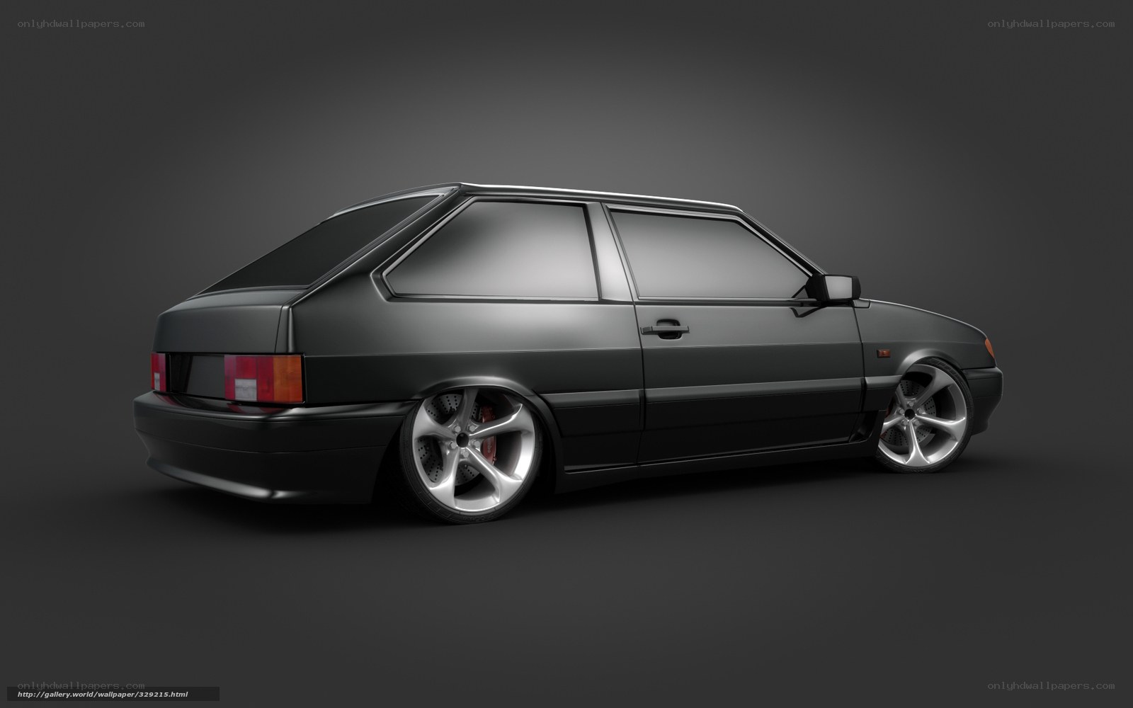 black hatchback car