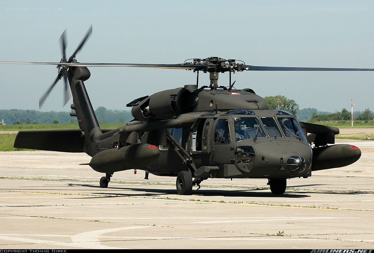 Black Hawk helicopter on tarmac