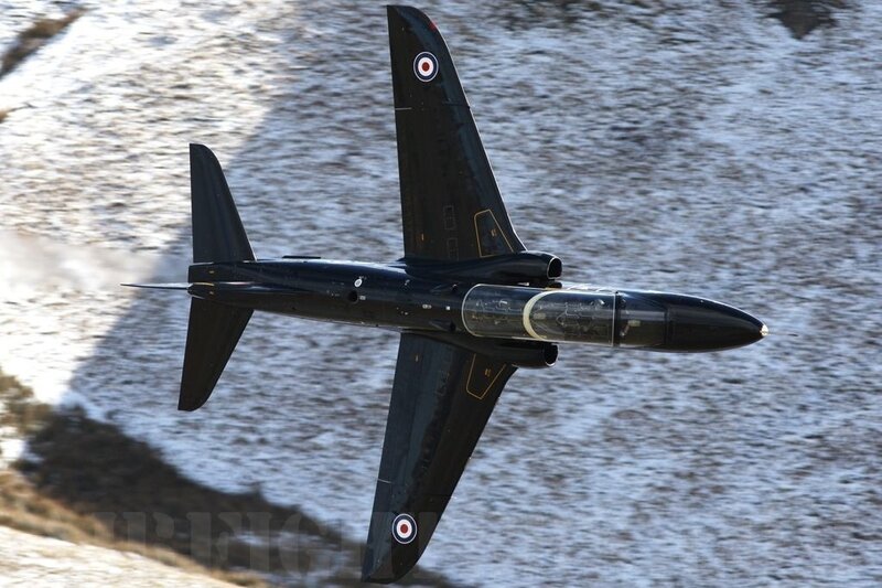 Black Hawk jet in flight