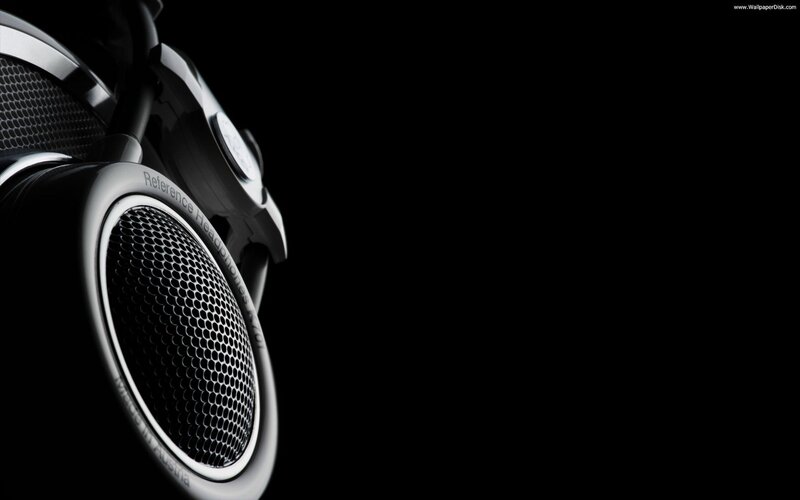 Black Headphones on Black — Dramatic