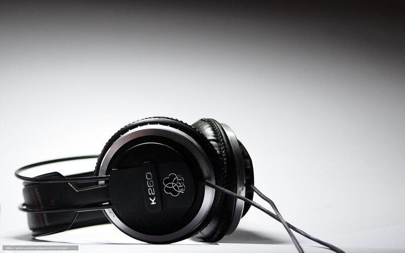 black headphones on white surface