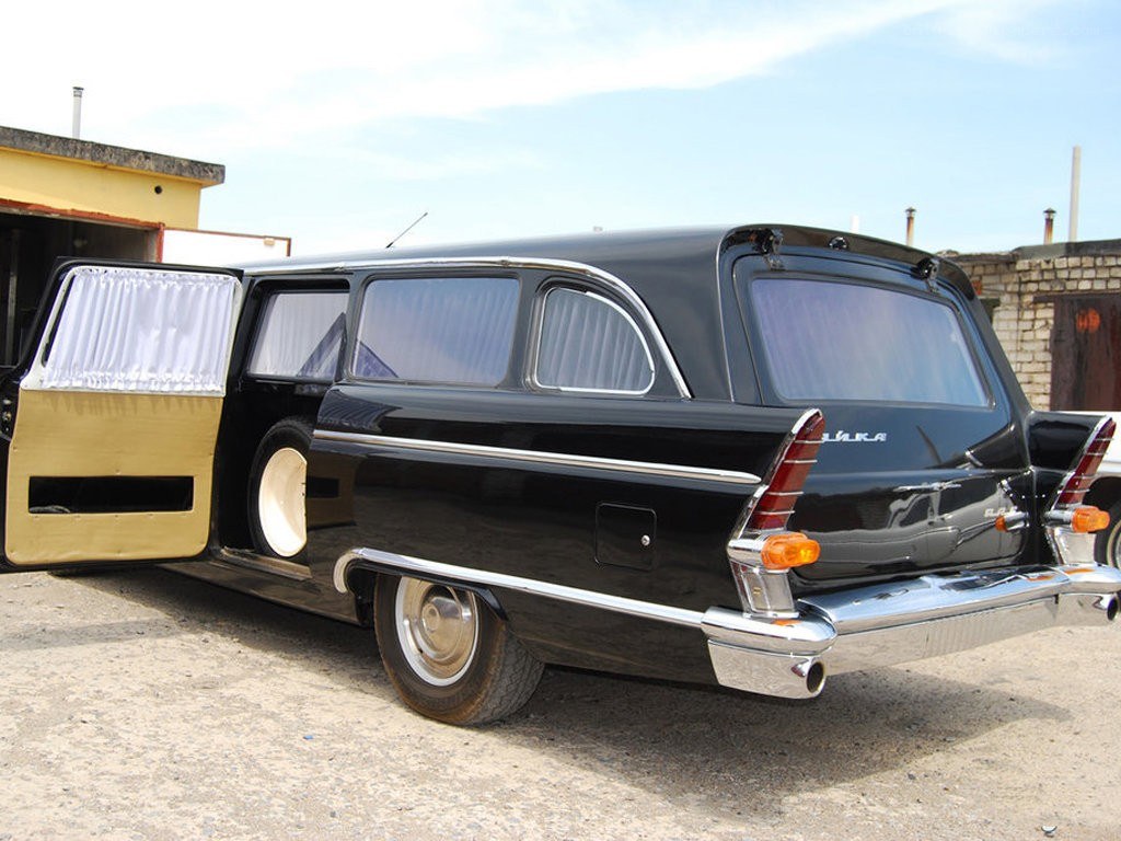 black hearse car