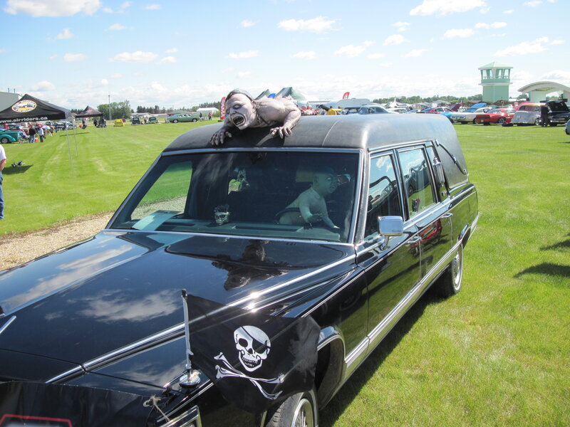 Black Hearse with Zombie
