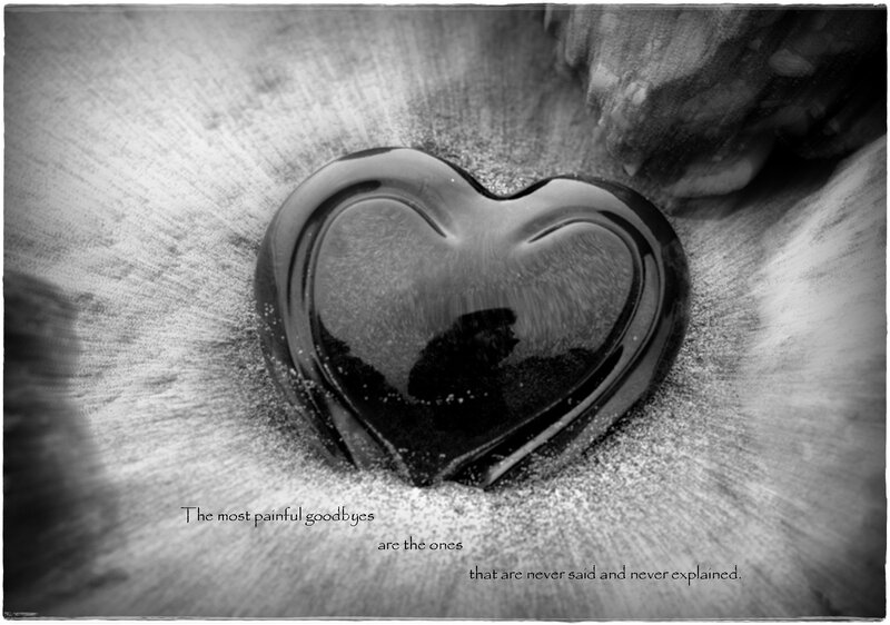 Black Heart on Sand