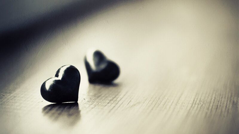 Black Heart Shapes