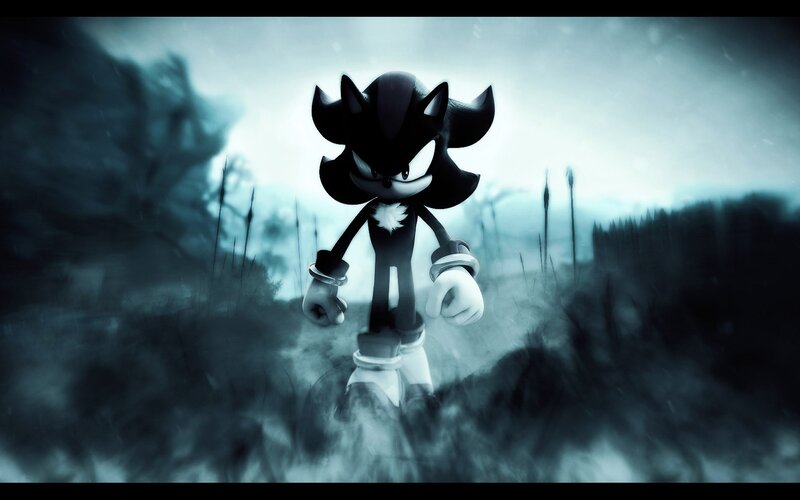 Black Hedgehog Character — Dramatic, Night, Digital Art