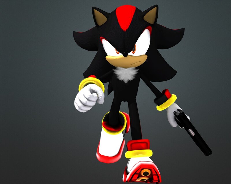 Black Hedgehog Character — Intense, 3d Render