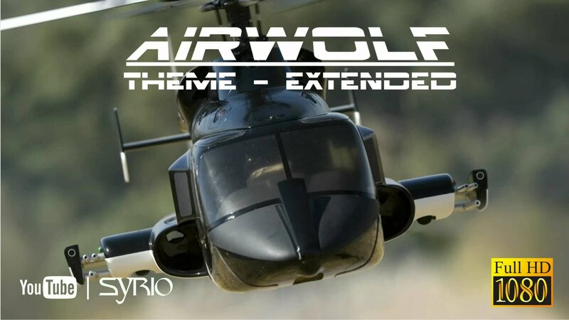 Black Helicopter in Flight — Dynamic