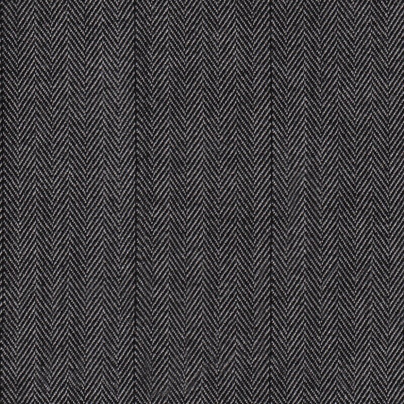 Black Herringbone Fabric