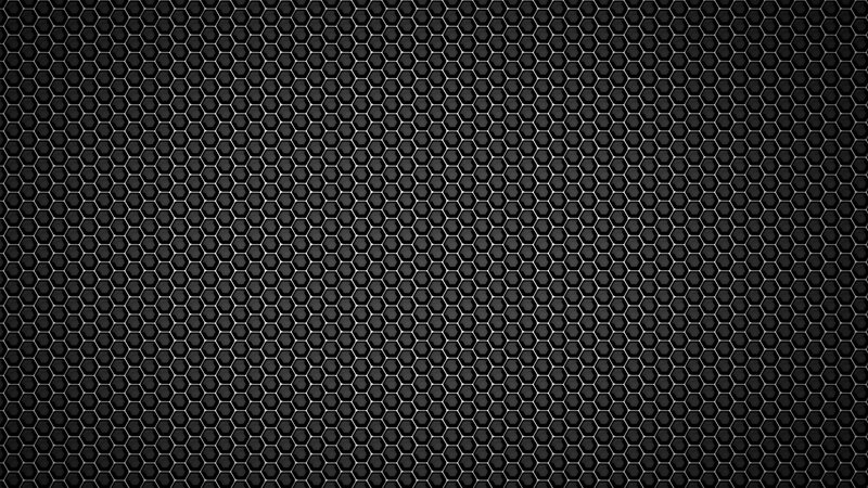 black hexagonal grid pattern