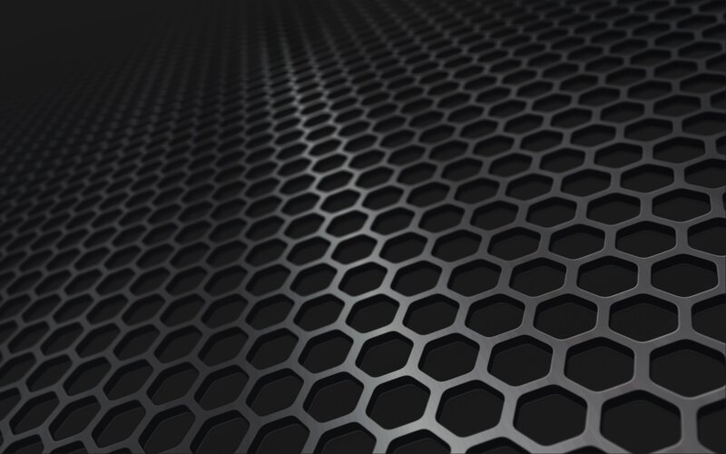 Black Hexagonal Mesh