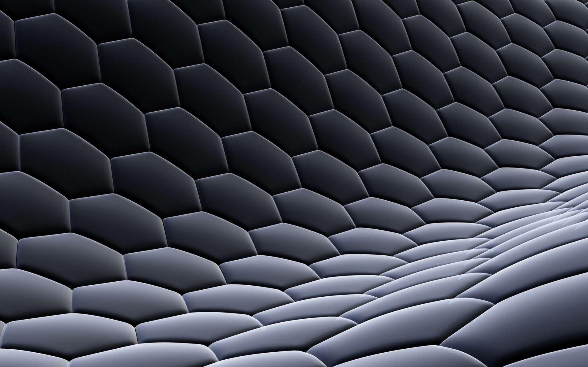 black hexagonal pattern