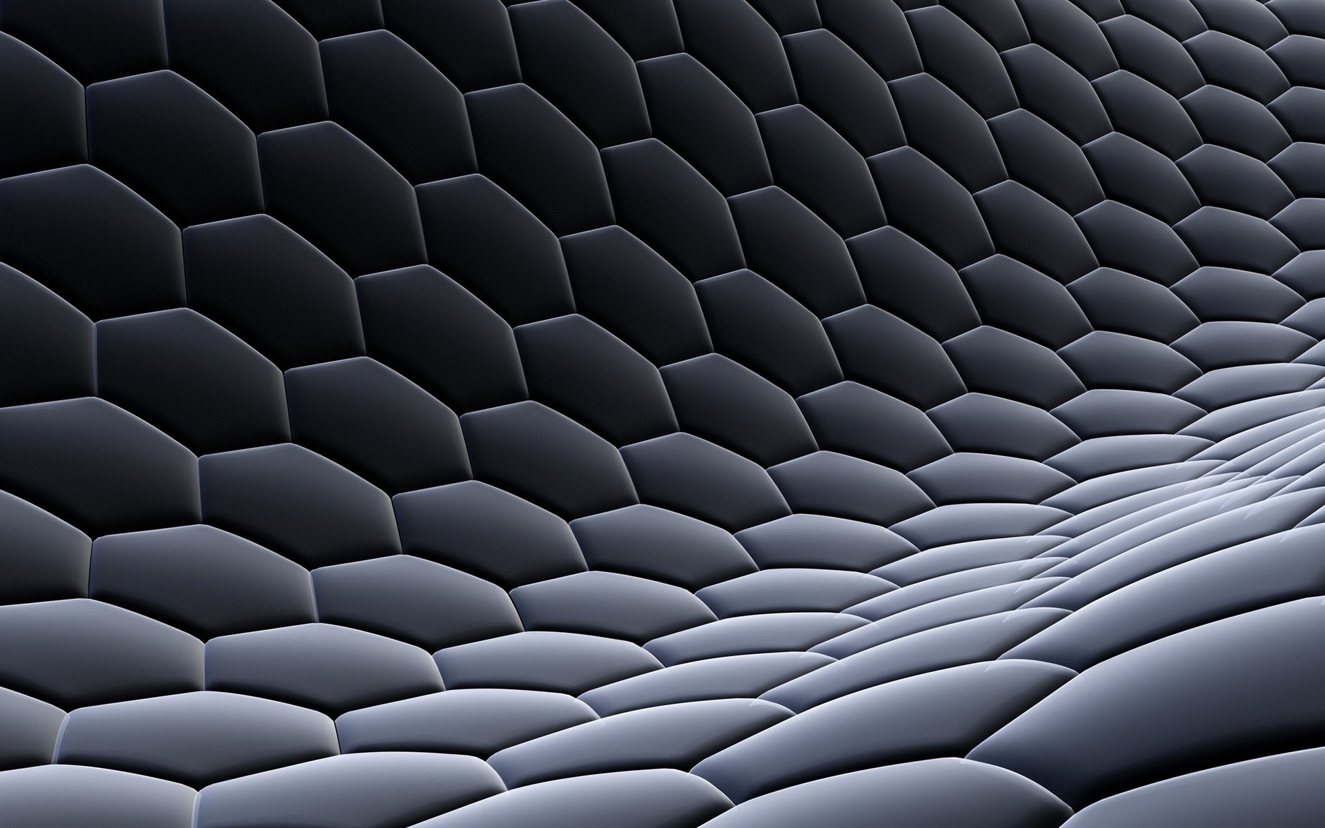 black hexagonal pattern