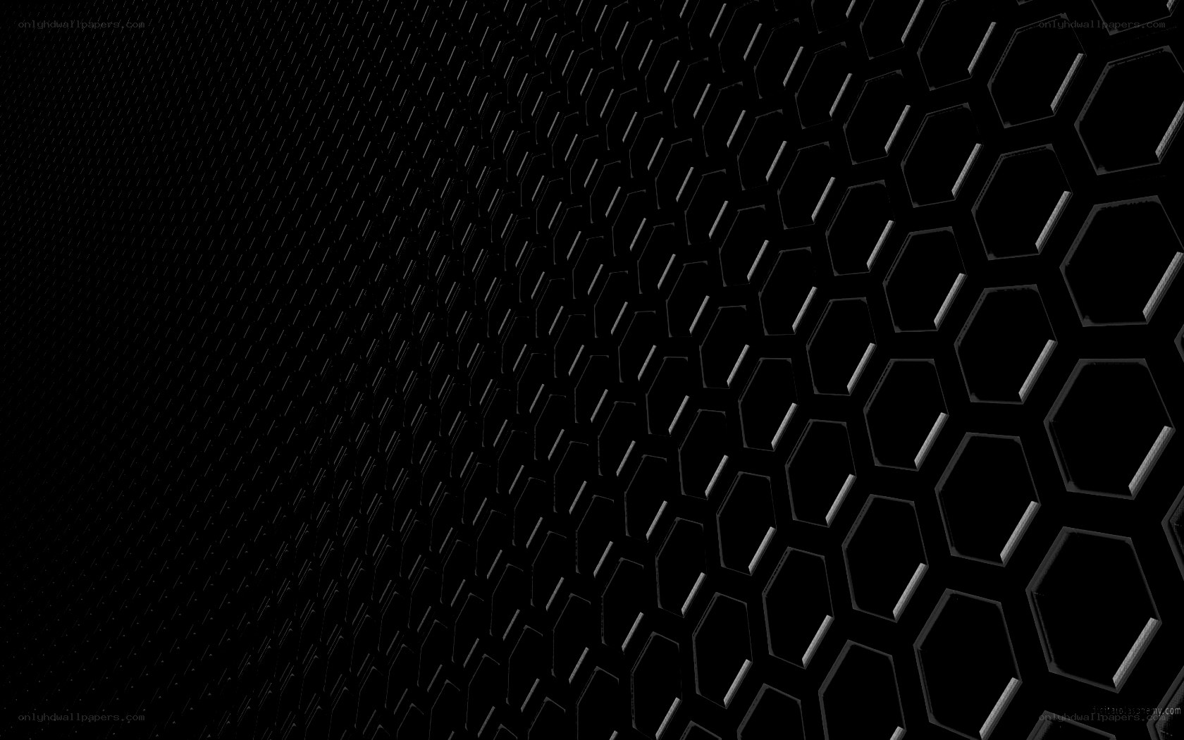 black hexagonal pattern background