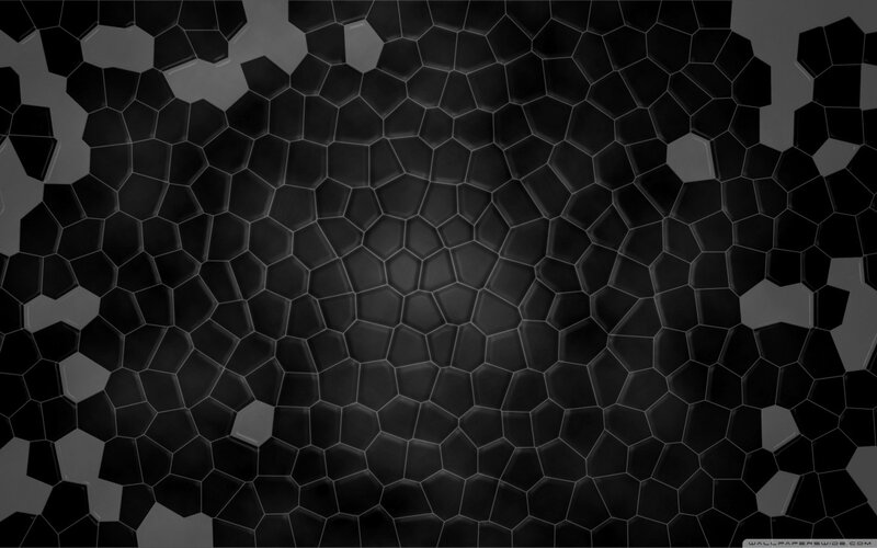 Black Hexagonal Pattern — Minimalist, Abstract, Hexagons