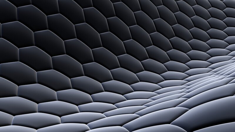 Black Hexagonal Surface