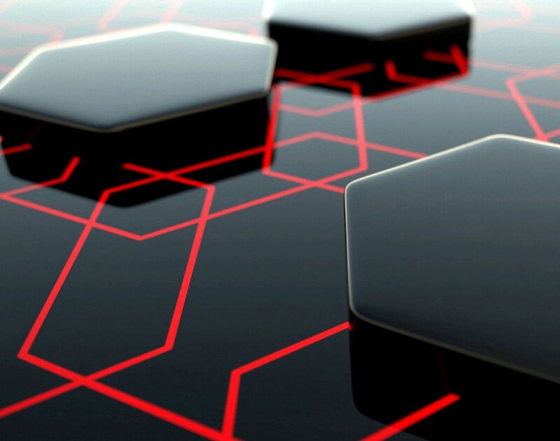 Black Hexagonal Tiles — Technological