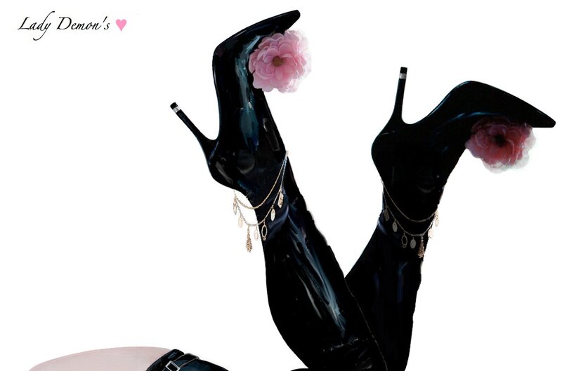 Black High-heeled Boots — Dramatic