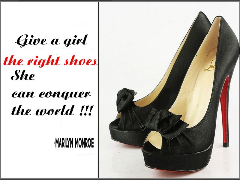 Black High-heeled Shoes — Confident