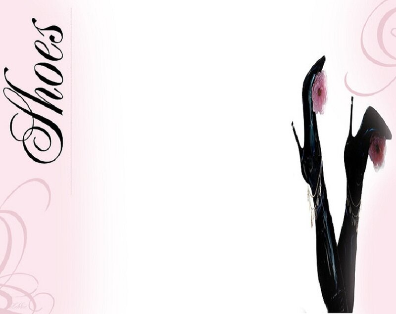 Black High-heeled Shoes — Pink