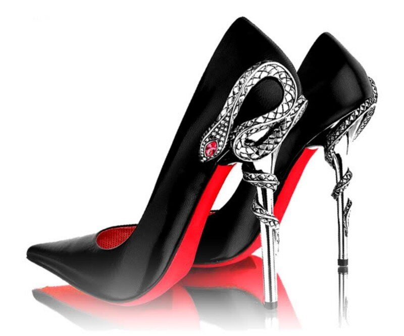Black High-heeled Shoes