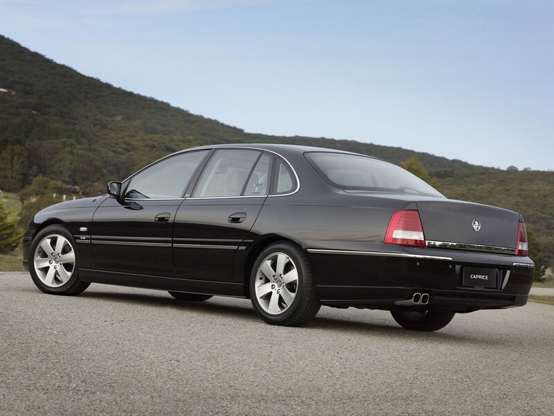 black Holden Caprice sedan