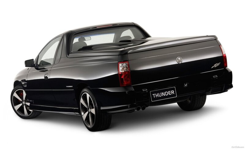 black Holden Thunder pickup truck