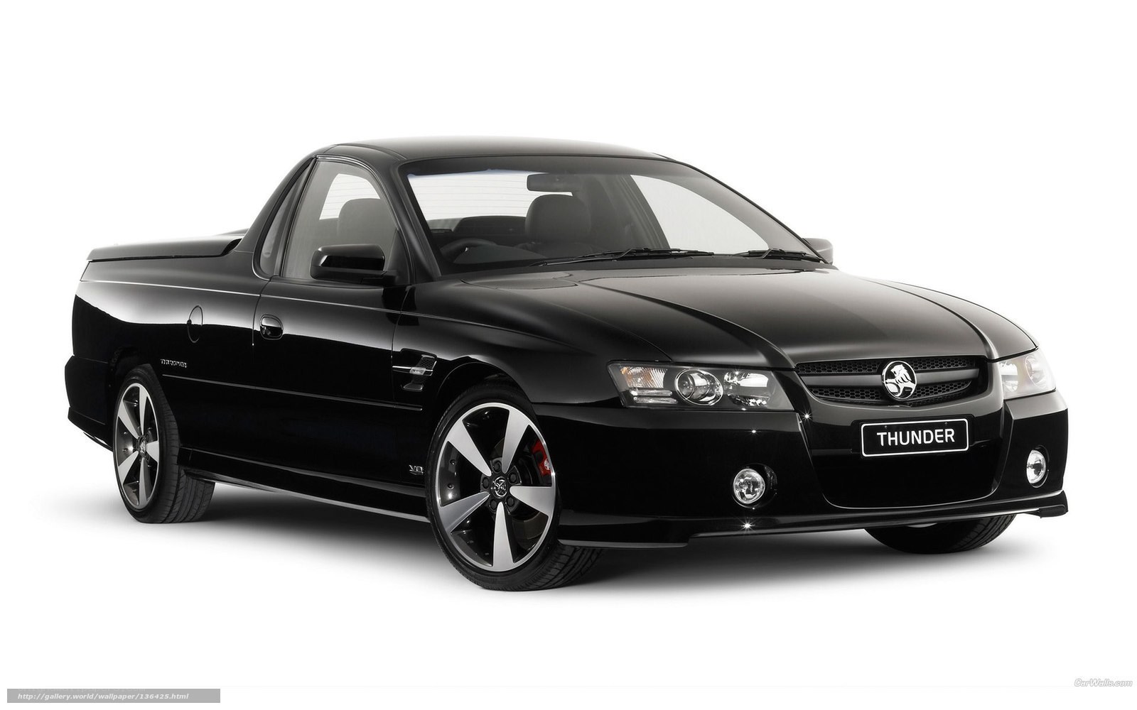 Black Holden Thunder pickup truck