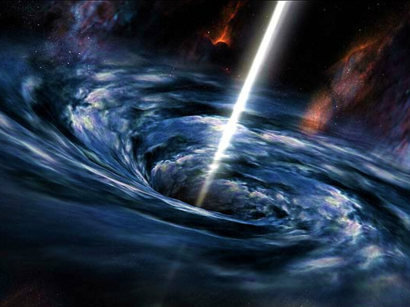 Black Hole Accretion Disk — Blue, Dramatic, Digital Art