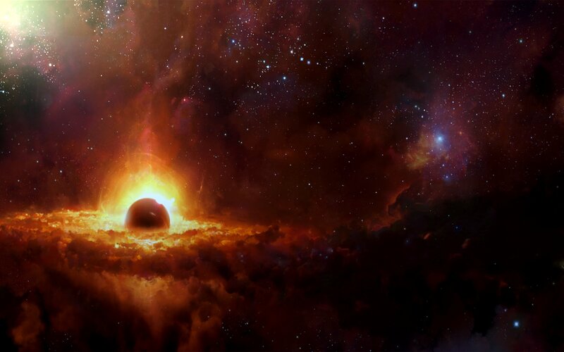 Black Hole in Nebula