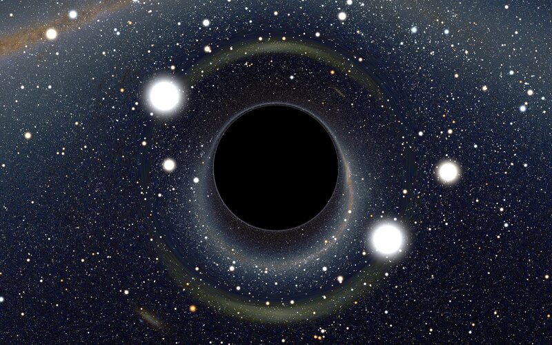Black hole in space