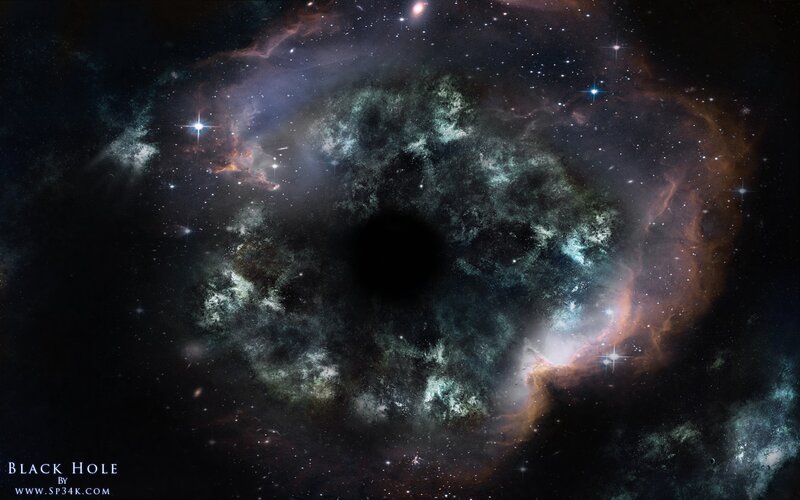 Black hole in space