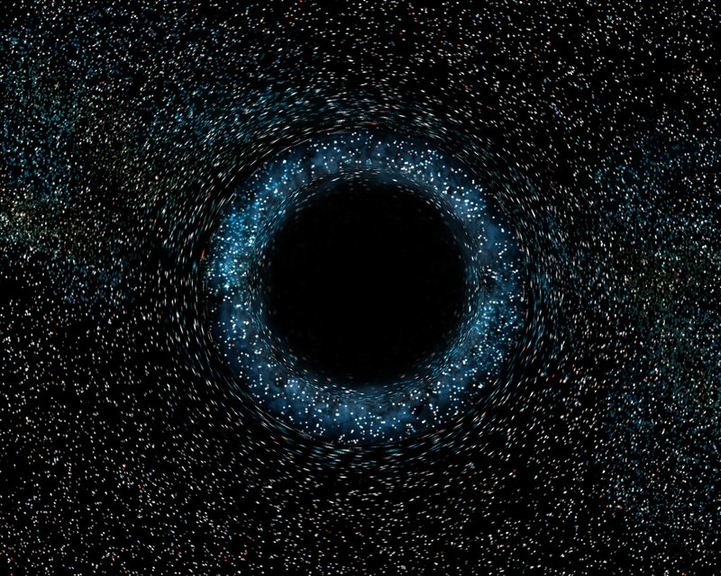 Black hole in space