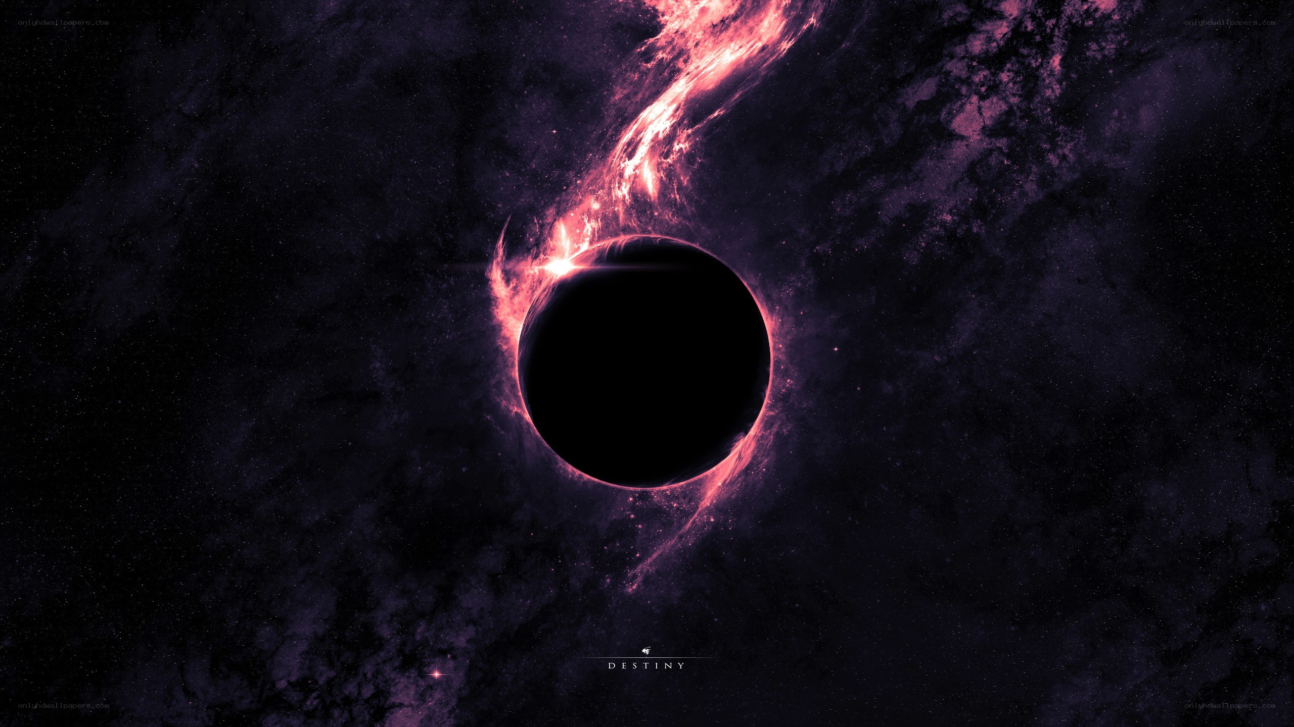 black hole in space