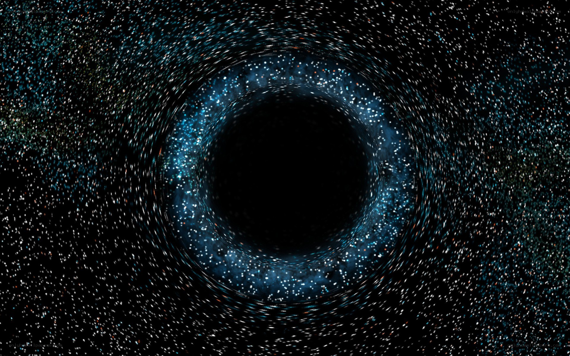 black hole in space