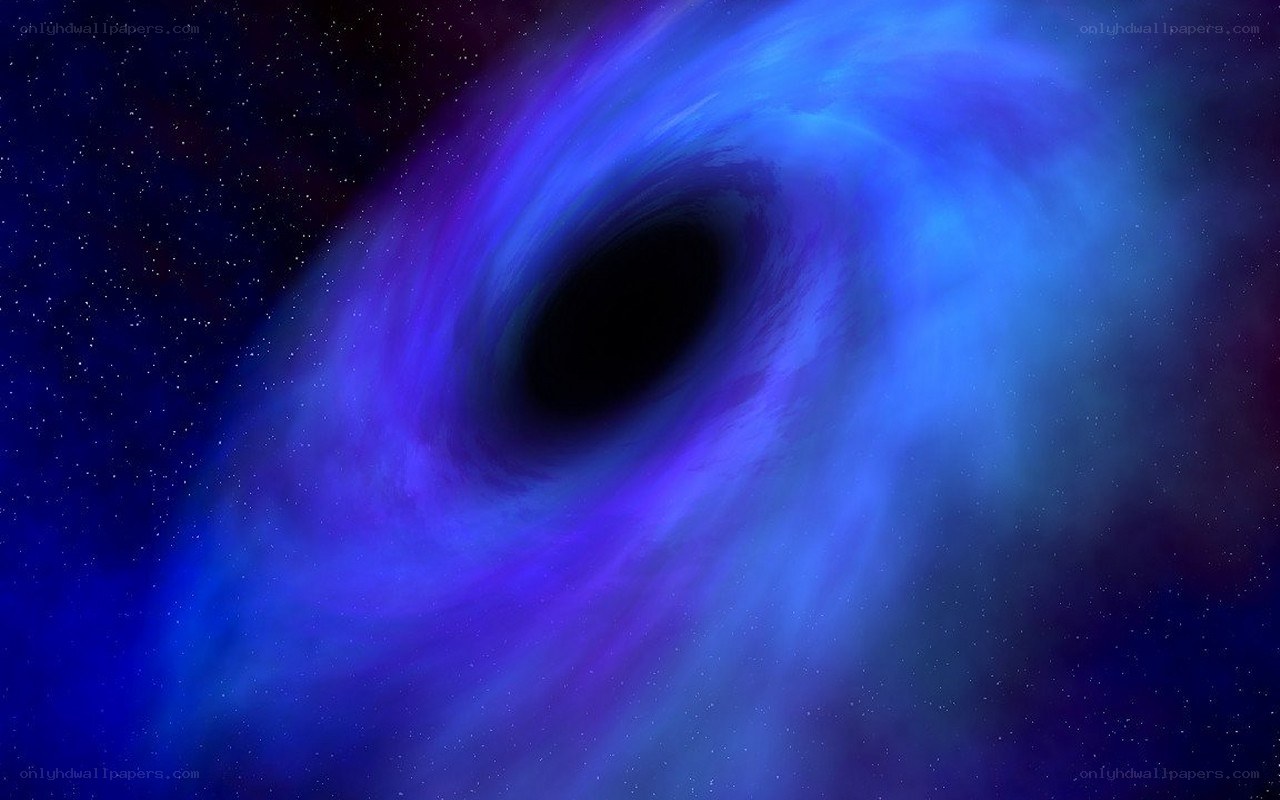 black hole in space