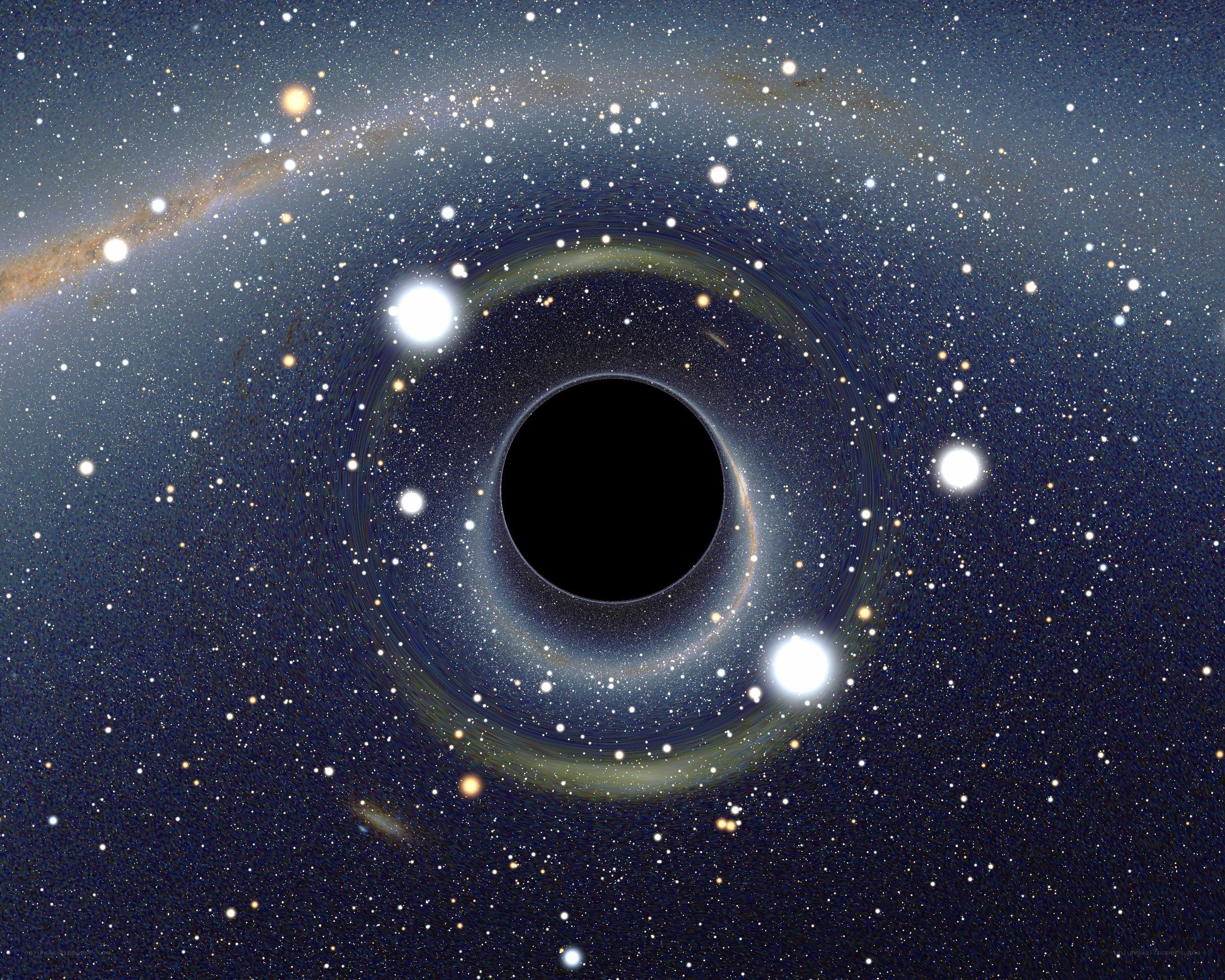 Black hole in space