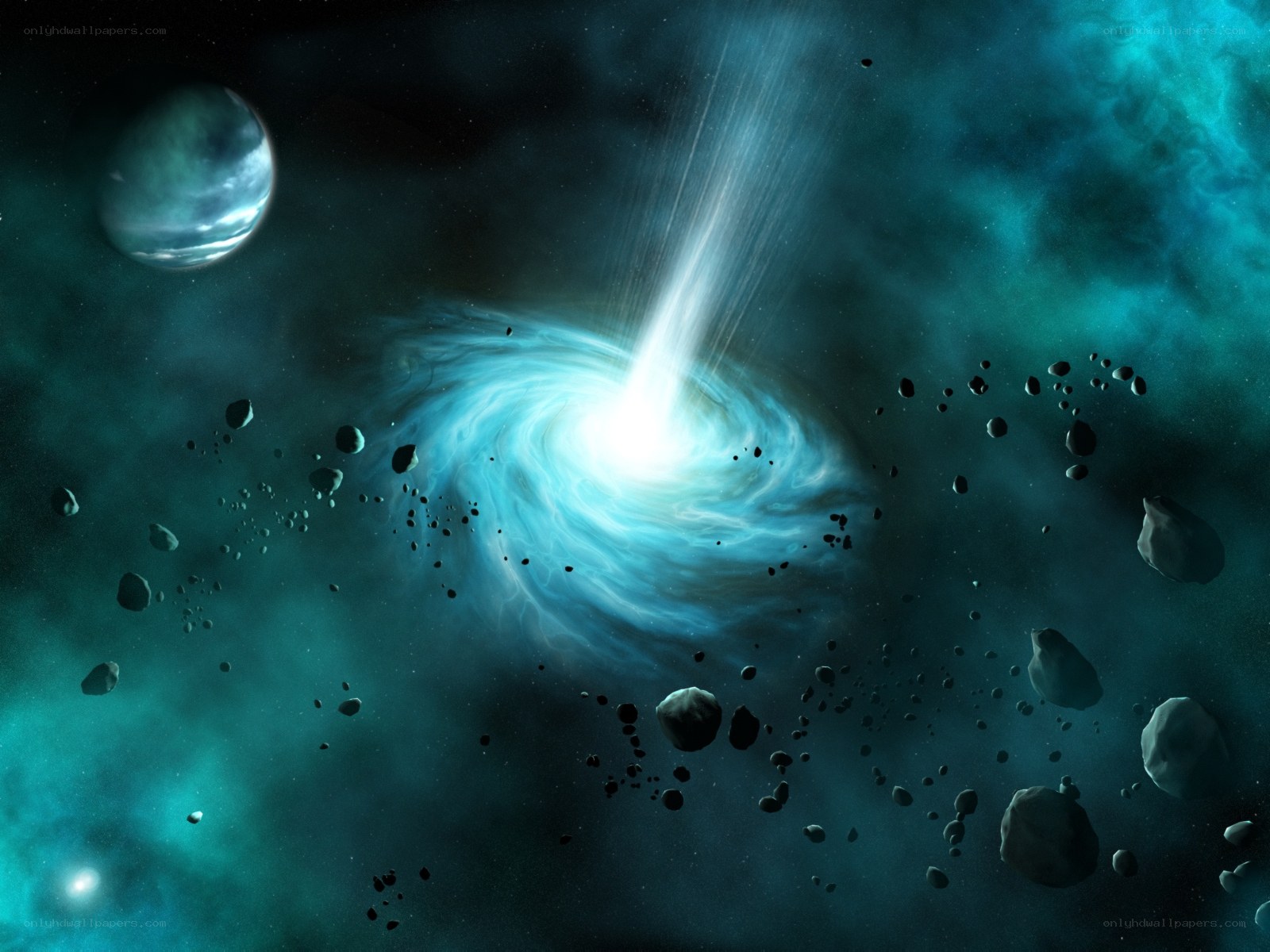Black hole in space