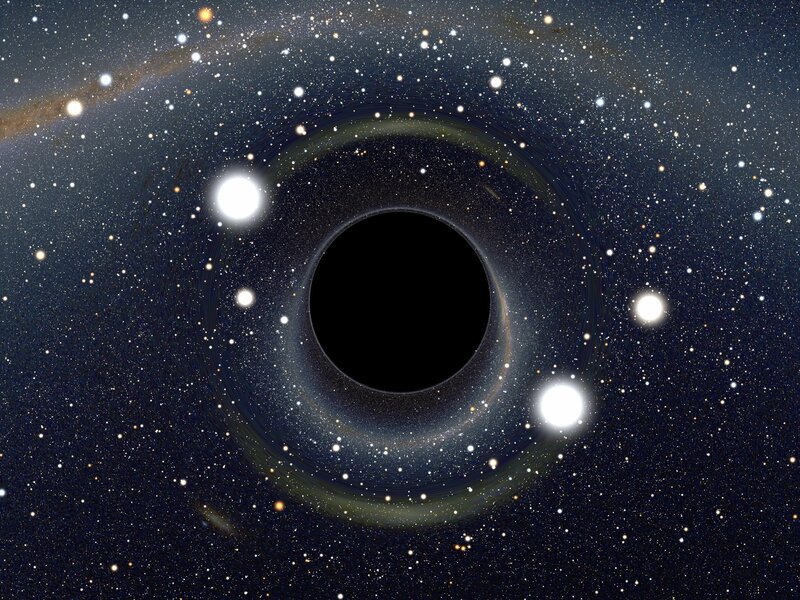 Black hole in space