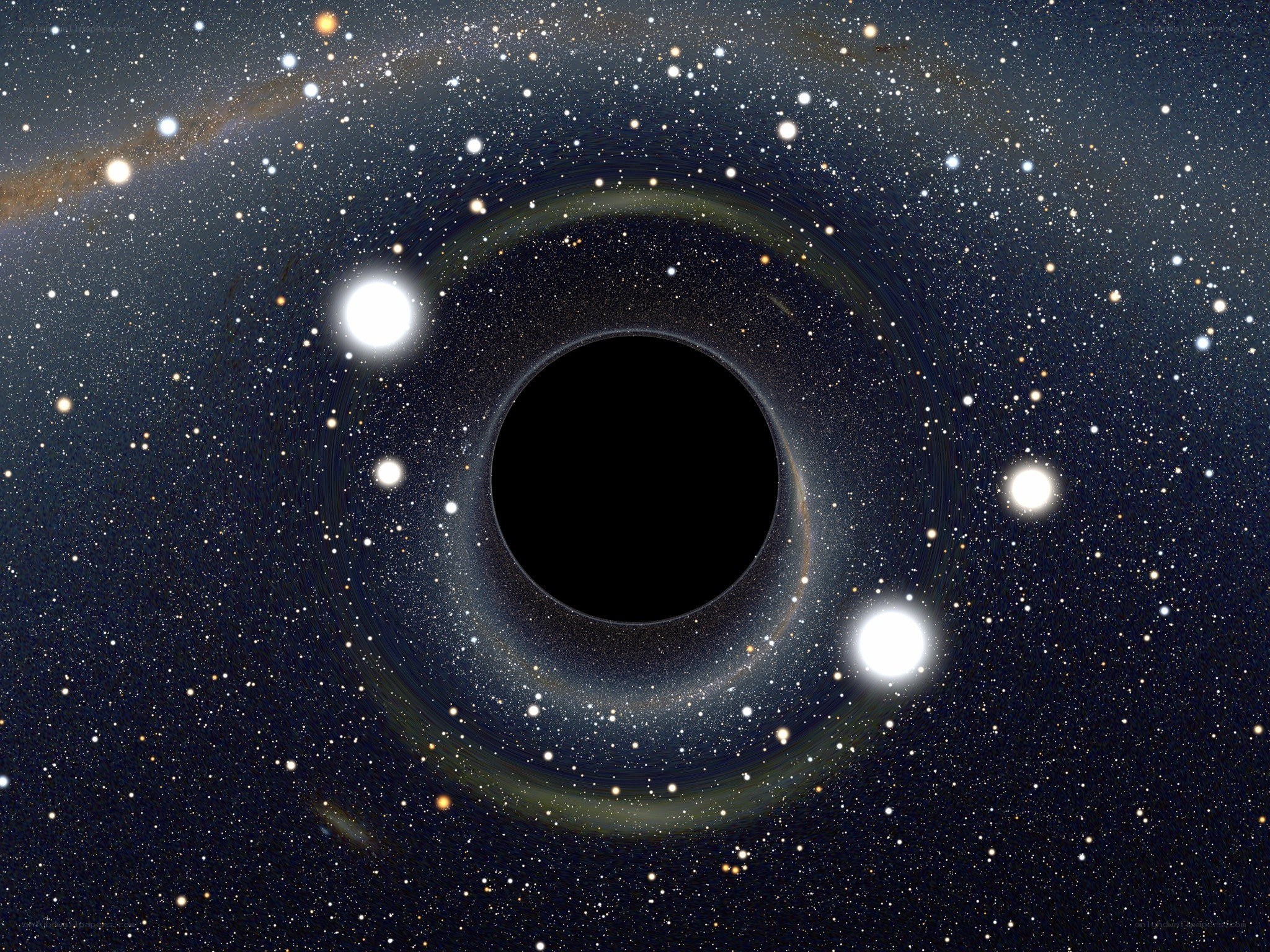 Black hole in space