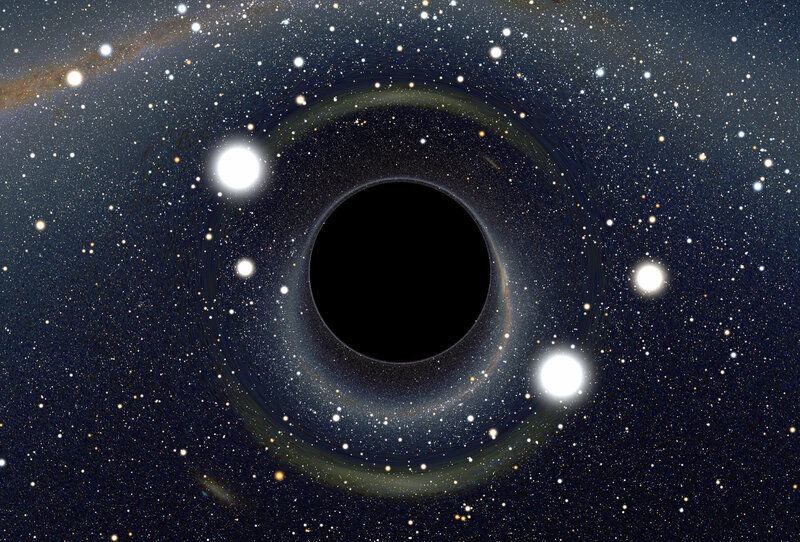 Black hole in space