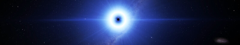 Black Hole in Space — Blue, Dramatic, Night