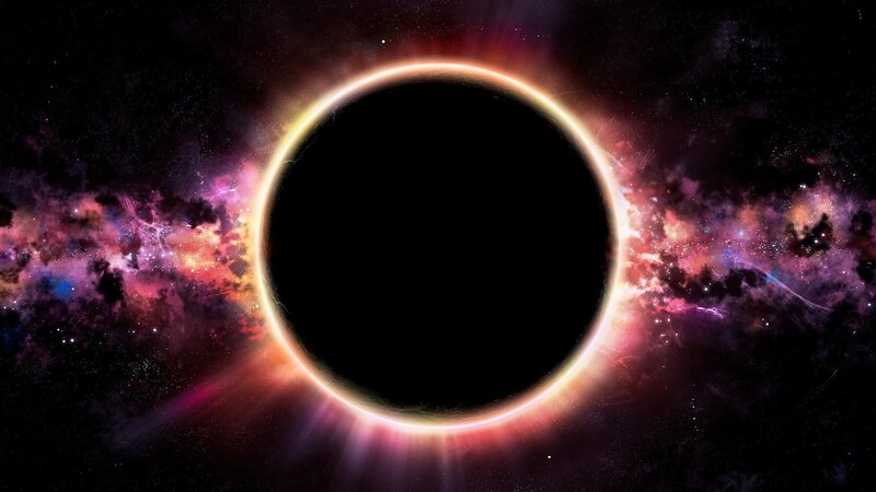 Black Hole in Space — Dramatic, Digital Art