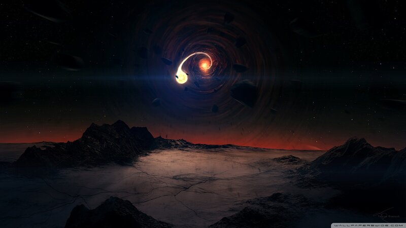 Black Hole in Space — Dramatic