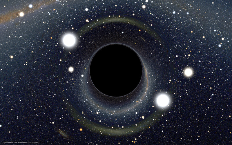 Black hole in space