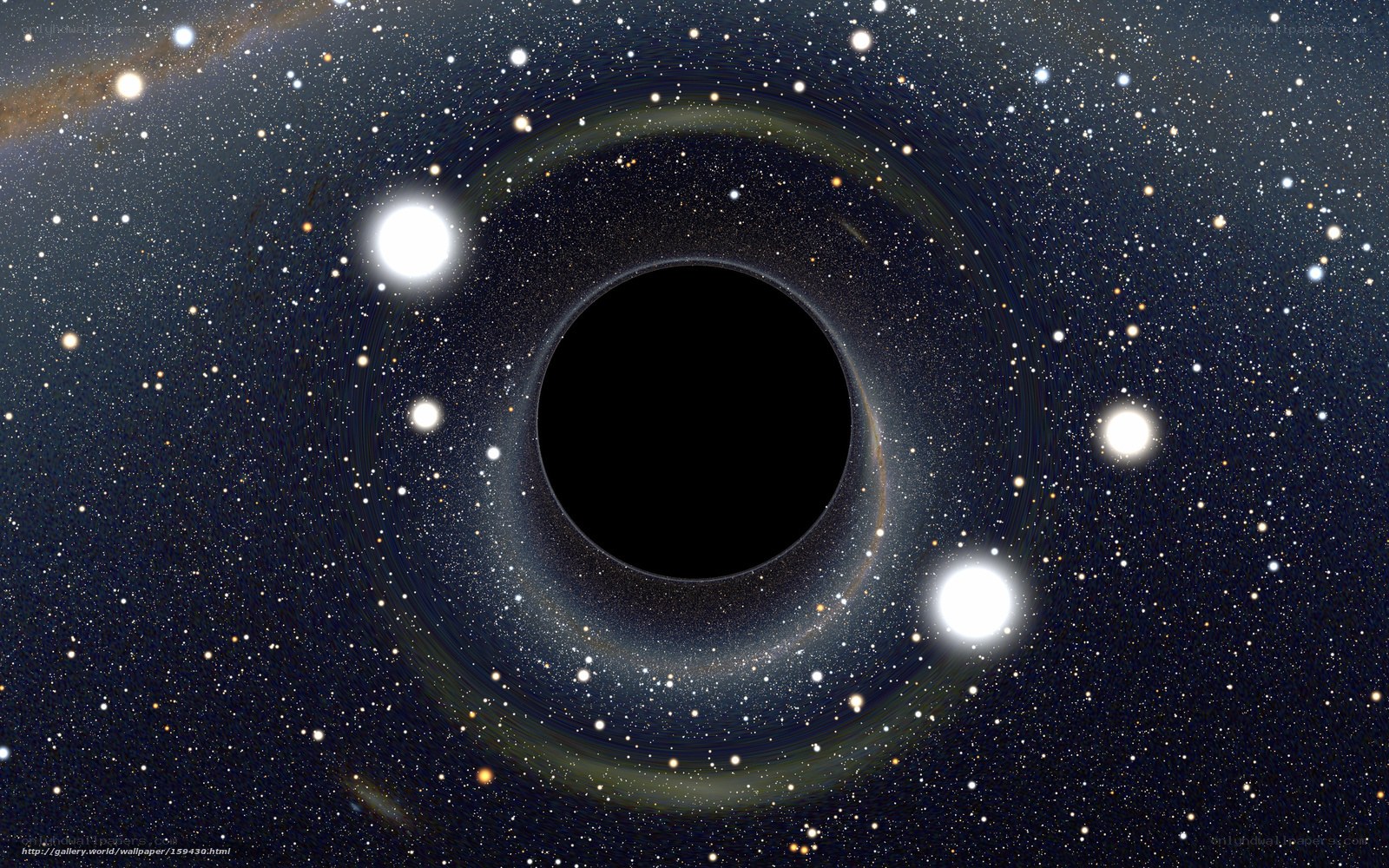 Black hole in space