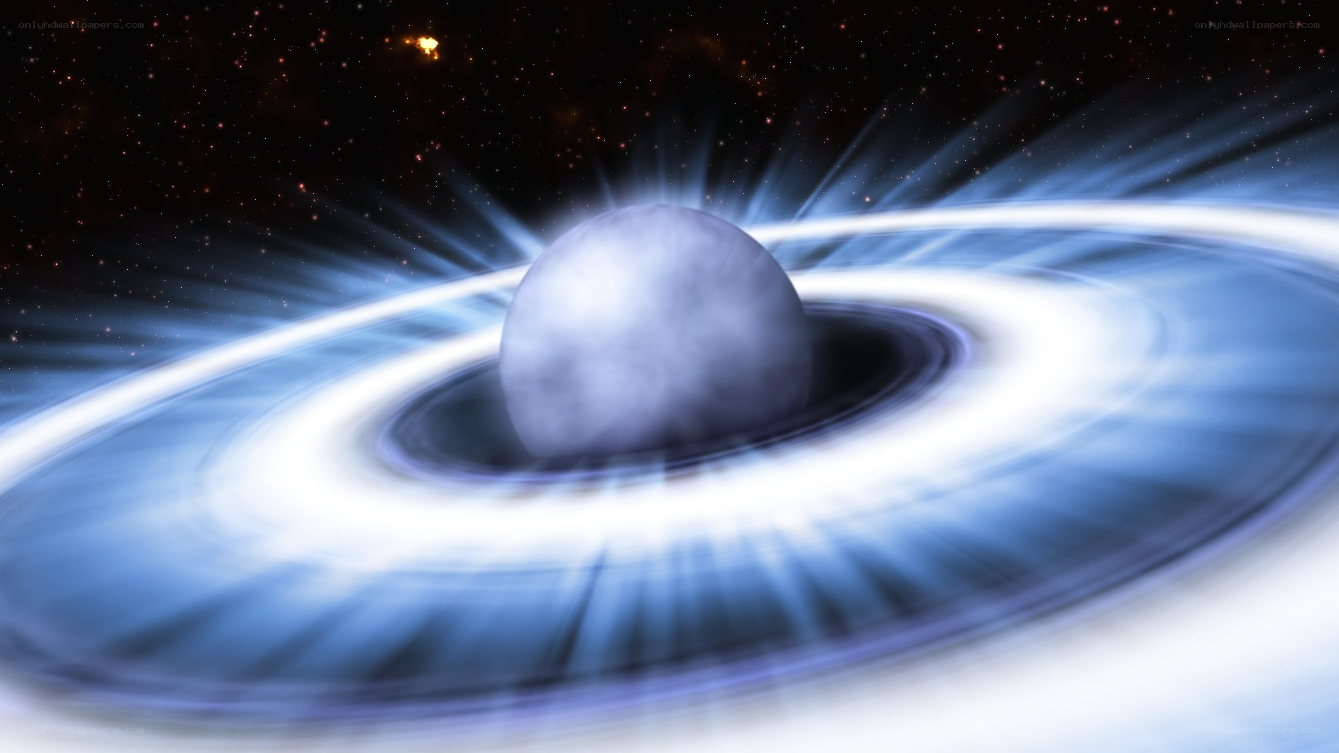 black hole with accretion disk