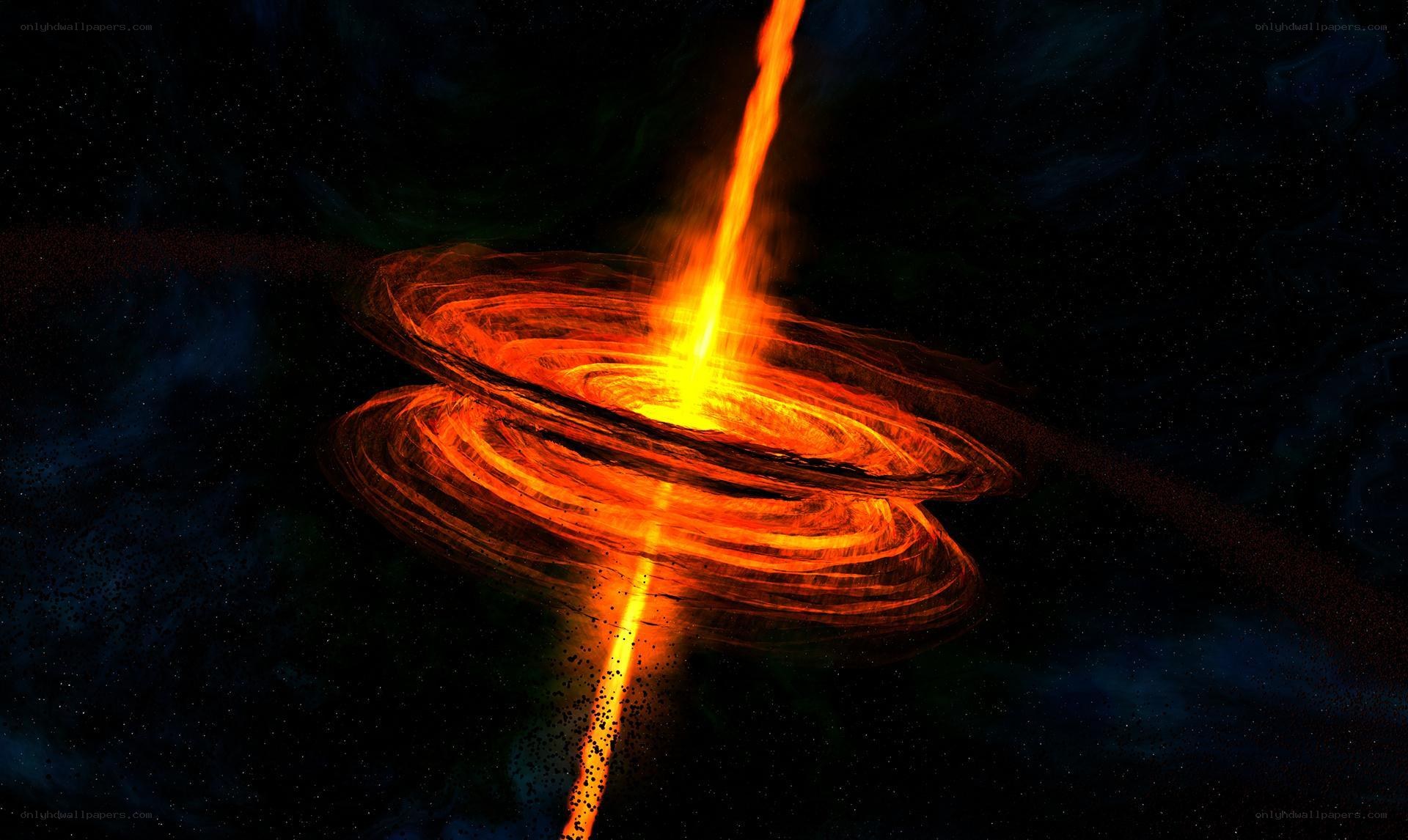 black hole with accretion disk