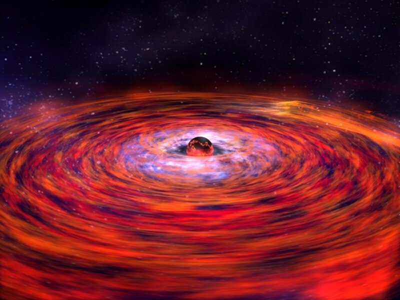Black hole with accretion disk